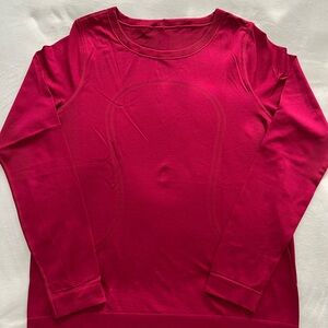Lululemon Swiftly Relaxed long-sleeve hip size 8 in raspberry red